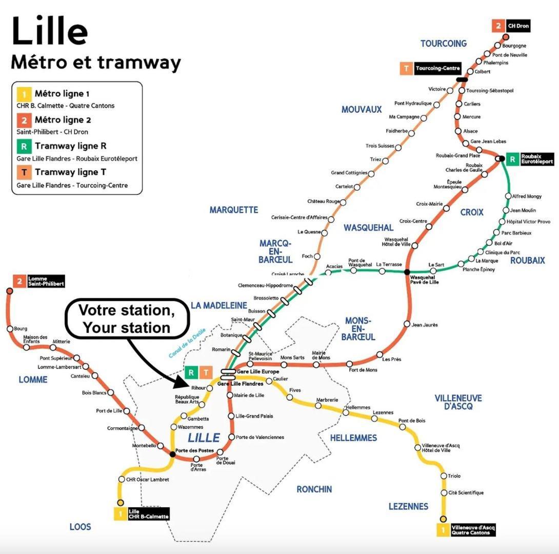 Lille Centre - 1Br In The Heart Of Lille! Apartment Exterior foto